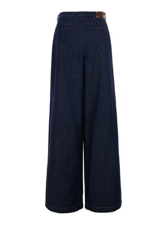 Dries Van Noten Wide-Leg Cotton Denim Jeans - Blue