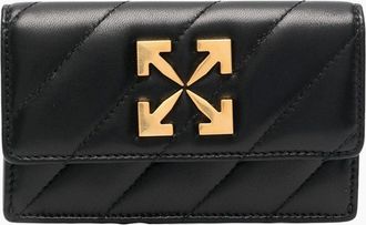 Off-white Womens Off-White Jackhammer Flat Card Case Black - Size: ONE size