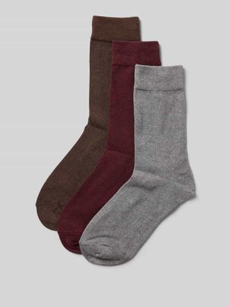 Jack & Jones Jack & Jones Socken aus Baumwoll-Mix Modell JACORDINARY im 3er-Pack in Hellgrau, Größe 1