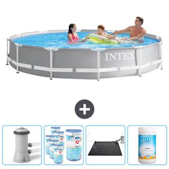 Intex Piscina Prism Frame Redonda - 366x76 Cm - 7-piezas Scb92