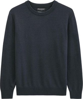 Marc O'Polo Gebreide Pullovers Lange Mouw - Dames - Ronde hals truien - Blauw - L - Katoen - Truien & Vesten