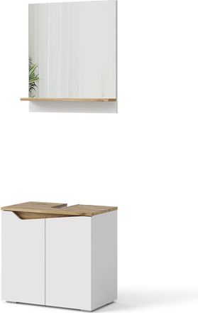 Vicco Conjunto De Muebles De Ba&ntilde;o Marelle, Blanco, 2 Piezas
