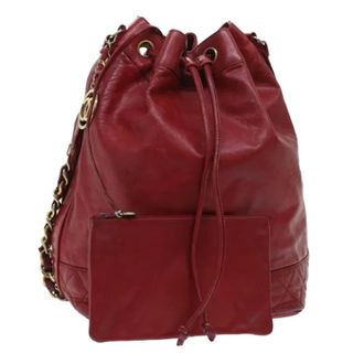 Chanel Pre-owned Bucket Bags, female, Red, Size: ONE SIZE Pre-owned Vintage Bucket Bag