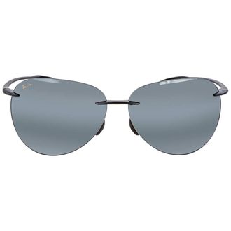 Maui Jim Sugar Beach Neutral Grey Oval Unisex Sunglasses 421-02 62