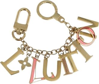 Louis Vuitton Pre-owned Accessories, female, Yellow, Size: ONE SIZE Pre-owned Canvas Key-holder