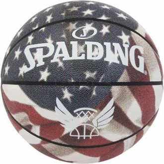 OEM Bal&oacute;n - Spalding - Trend Stars Stripes - Compuesto - Tama&ntilde;o 7 - Bandera Usa