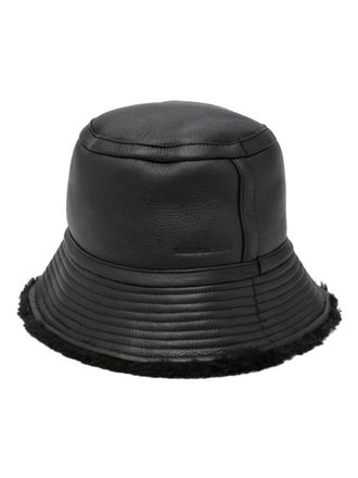 Yves Salomon Cappello bucket reversibile - Nero