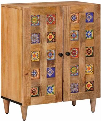 vidaXL Sideboard Natural 60 x 33.5 x 75 cm Solid Mango Wood vidaXL