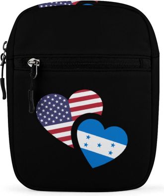 Generic Honduras US Flag Crossbody Bag Adjustable Satchel Cute Shoulder Bag Lightweight Sling Bags