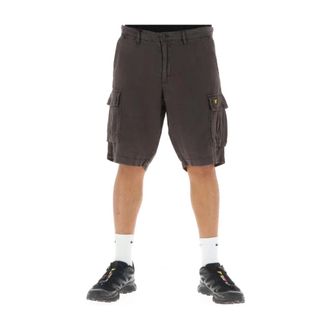 Lyle & Scott Heren, Korte broeken, Grijs, Maat: W32 Linnen