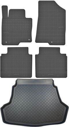 OEM Juego De Alfombrillas De Goma Para Coche Y Alfombrilla Para Maletero Para Kia Optima Iv Sed&aacute;n (de Noviembre De 2015 A 2019)
