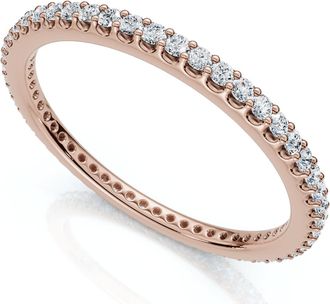 Pompeii3 1/3Ct Diamond Eternity Ring Stackable Wedding Band Gold Lab Grown