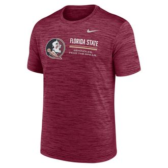 Nike Florida State Sideline Velocity Nike Mens Dri-FIT College T-Shirt in Red | 02ER69XFTN-PCW