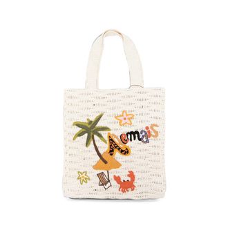 Alemais Island Cove Embroidered Crochet Tote Bag