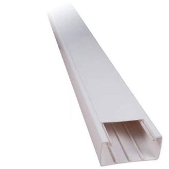 Trade Shop Trade Shop - Set 2 Canalina Passacavi In Plastica 2 Metri 12 X 12 Mm Autoadesiva Ct2 5621212a