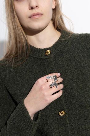 Bottega Veneta Silver Ring, Womens, Silver