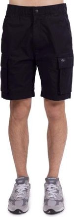 Calvin Klein Mens Black Bermuda Cargo Shorts, Waist Size 32