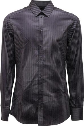 Dolce & Gabbana Overhemden, Heren, Blauw, M, Gouden Shirt