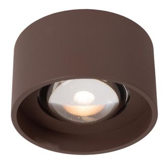 Lucide Foco de techo de aluminio con 1 led integrado, marr&oacute;n &oacute;xido
