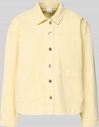 Vero Moda Regular Fit Overshirt aus reiner Baumwolle Modell JAMIE in Hellgelb, Gr&ouml;&szlig;e XL