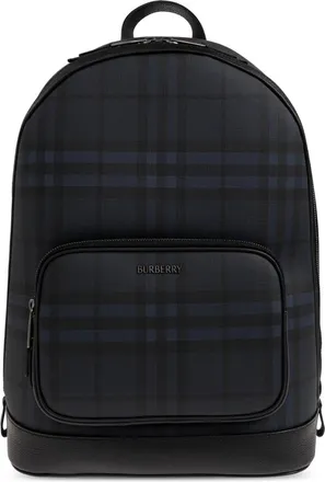 Burberry Tassen, Heren, Blauw, ONE Size, Logo Rugzak