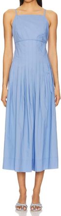 Minkpink Avalon Midi Dress In Jacaranda Blue Wash
