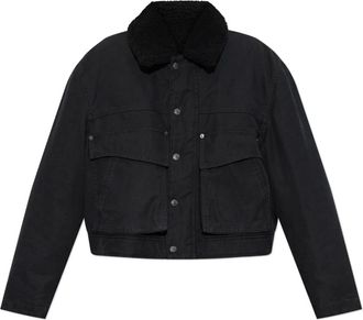Dsquared2 Jas met kraag - Dames - Zomerjassen - Zwart - L - Katoen - Jassen