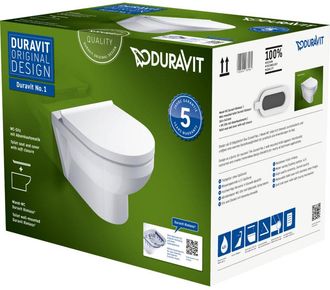 Duravit Duravit No.1 Juego De Inodoro Suspendido Compact, Incl. Asiento