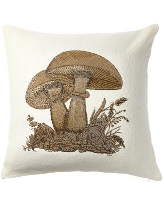Jonathan Adler US Kit Botanist Large Mushrooms Beaded Pillow