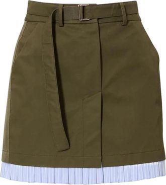 Pink Memories Mini Rok - Dames - Korte rokken - Groen - M - Rokken