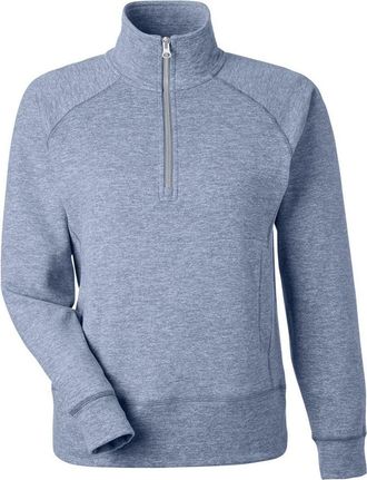 J. America Womens Electric Fleece Quarter-Zip Sweatshirt