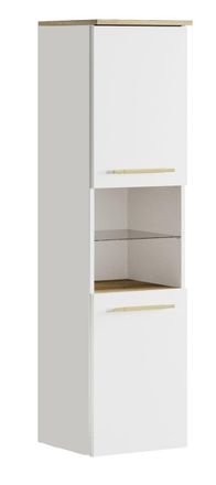 Badplaats Columna De Ba&ntilde;o Bravos 35 X 35 X 133 Cm - Blanco Con Roble - Mue