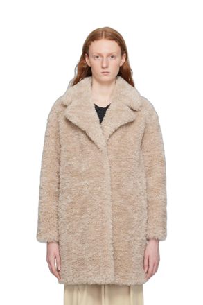 Herno Faux-Shearling Coat - Beige