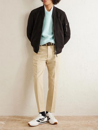 Tom Ford Mick Leather-Trimmed Suede and Mesh Sneakers