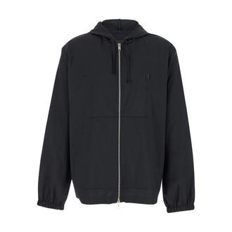 Givenchy Zip-throughs, male, Black, Size: L 4G Zipped Sweatshirt