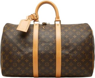 Louis Vuitton Monogram Brown Pvc Leather Boston Bag (Pre-Owned)