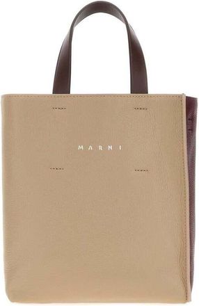 Marni Museo Top Handle Bag Beige