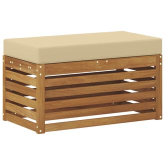 vidaXL Banco De Taburete Exterior Madera De Acacia S&oacute;lida Natural Vidaxl