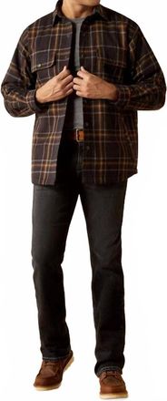 Ariat Mens Hawthorn Retro Shirt Jacket In Dark Plaid