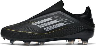Generic Mens Teenagers Breathable Football Shoes for Field Training, Spikes - Black Gold, 6.5 UK