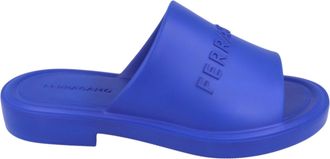 Ferragamo Giuneva Logo Embossed Slides