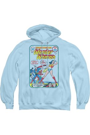 Gildan Justice League of America Wonder Woman 212 Cover Adult Pull Over Hoodie / Hooded Sweatshirt
