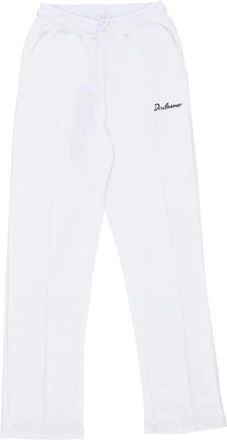 Disclaimer Lichte broek met logoprint - Dames - Sweatpants - Wit - M - Katoen - Broeken