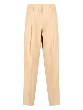 Golden Goose Tailored Trousers, In Beige Virgin Wool