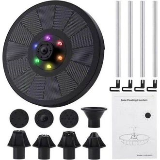 OEM Bomba Solar Para Fuente Sp13d, Fuente Solar De 3 W Para Ba&ntilde;o De P&aacute;jaros, Fuente Solar Con Luz Led Para Ba&ntilde;os De P&aacute;jaros, Para Lavabos, Acuarios, Jardi