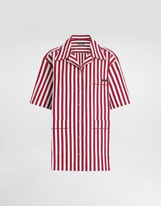 Dolce & Gabbana Striped Cotton Shirt - Woman Shirts And Tops Multi-colored 36