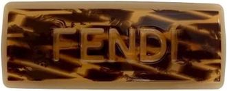 Fendi Pre-owned Accessories, female, Brown, Size: ONE SIZE Pre-owned Plastic Hair Accessories