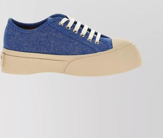 Marni stitched round toe rubber sole sneakers