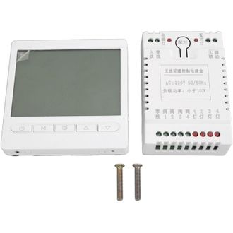 OEM Panel De Control De Temperatura Con Termostato Lcd Inal&aacute;mbrico Crezuo De 220 V, Controlador Inteligente De Ca Rf Para Invernaderos, Ventiladores Y Tie