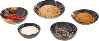 Two's Company Set Of 5 Horn Trinket Tray / Bowls